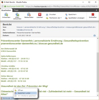bioscan SWA Auswertung ZIP-Datei herunterladen
